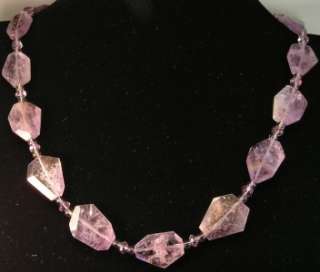 NATURAL FACETED AMETRINE AMETHYST NECKLACE .925 Sterling Silver  