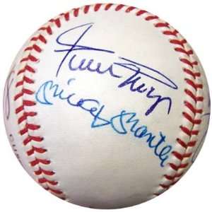  500 HR Club Autographed AL Baseball (8 Signatures) Mantle 