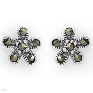 Elegant and Beautiful Earrings With Genuine Marcasites Made of 925 