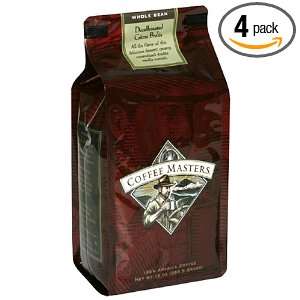 Coffee Masters Flavored Coffee, Creme Brulee Decaffeinated, Whole Bean 