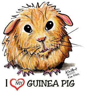 Guinea Pig Tshirts, Nightshirt NWT Kiniart pet critter Ladies & Kids 