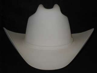 30X Stetson El Patron White Beaver Fur Felt Cowboy Hat  