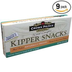 Crown Prince Natural Kipper Snacks   Low in Sodium, 3.25 Ounce (Pack 