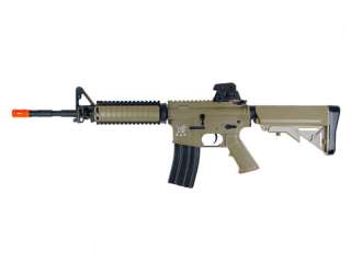 SRC M4 RIS CQB Electric AEG Rifle BB Airsoft   Tan  