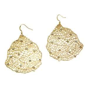  Goldtone with Clear Crystal Dangle Earrings Fashion Jewelry Jewelry