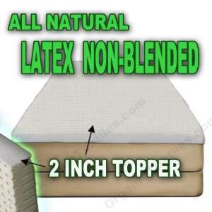 All Natural Latex Non Blended Mattress Topper with Preferred Medium 