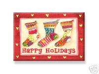 Quilter Magnet Christmas Stocking crazy quilt sock NEW  