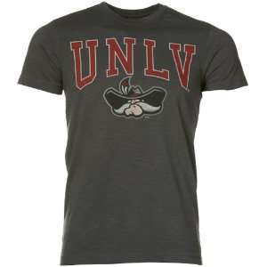  UNLV Rebels Charcoal Training Day Slub T shirt Sports 