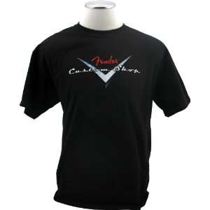  Fender® Custom Shop T Shirt, Black, L Musical 