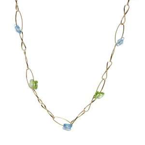 Made in Italy Nice Necklace With Genuine Glass beads Well Made in 14K 