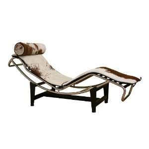  Modern Furniture  Le Corbusier Chaise Lounge in Pony Skin 