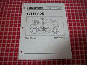 Husqvarna GTH 225 Riding Mower Illustrated Parts List  