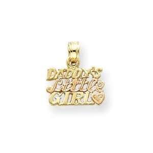  Daddys Little Girl Pendant in 14k Yellow Gold Jewelry