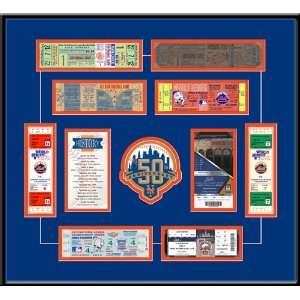  New York Mets 50th Anniversary Tickets to History Framed 