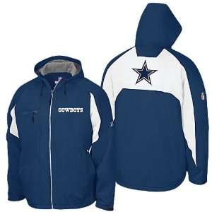  Dallas Cowboys 2008 Midweight Coaches Jacket (Navy) XL 