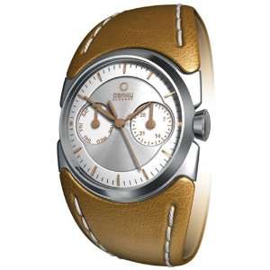  Obaku Womens V109LCARN Gold Leather Quartz Watch with 
