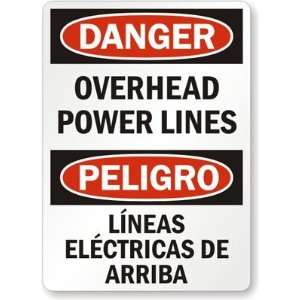  Danger Overhead Power Lines, Peligro Lineas Electrocas De 