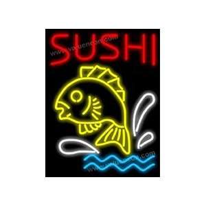  Sushi with Fish Neon Sign Patio, Lawn & Garden
