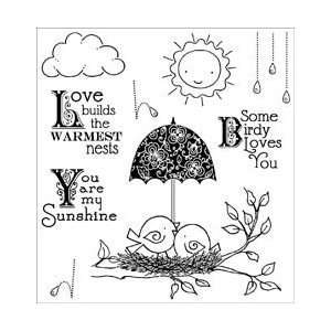  Darcies Cling Mounted Rubber Stamps Rainy Day Birds