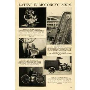  1920 Print Motorcycle Bike Daredevil Truck Handle Bar 