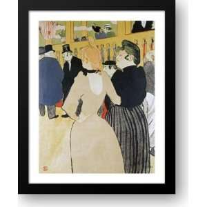  At The Moulin Rouge. La Gouloue And Her 31x38 Framed Art 