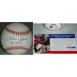  Pete Rose Signed Official Rawlings Baseball w/4256: Sports 
