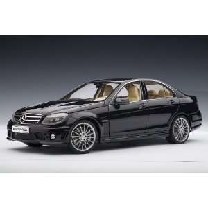  MERCEDES BENZ C63 AMG   BLACK *WITH LEATHER SEATS in 1:18 