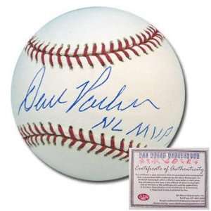 David Parker Autographed Baseball with NL MVP 78 Inscription:  