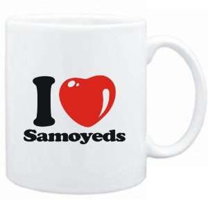 Mug White  I LOVE Samoyeds  Dogs:  Sports & Outdoors