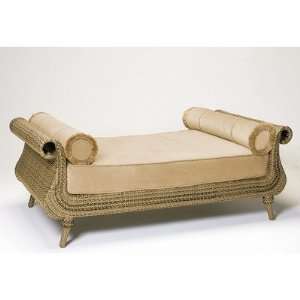  South Shore Daybed with Cushion and Bolster Pillows Fabric 