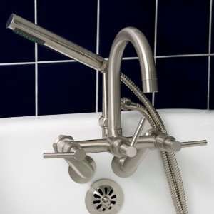  Sebastian Gooseneck Tub Faucet w/ Handshower & Variable 