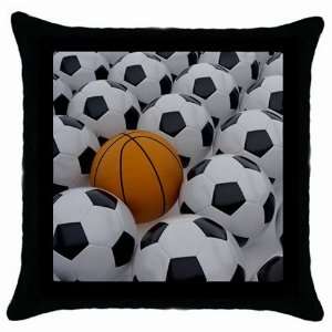  Soccer Balls Throw Pillow Case: Home & Kitchen