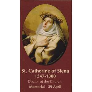  Saint Catherine of Siena Holy Card Wallet Size Patron of 