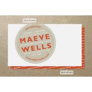  Round Stamp Business Cards