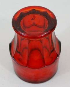CARNIVAL GLASS Royal Ruby Red Tall Glass Carnival Art Glass RRTFD 
