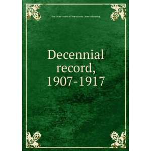  Decennial record, 1907 1917 New Jersey society of 