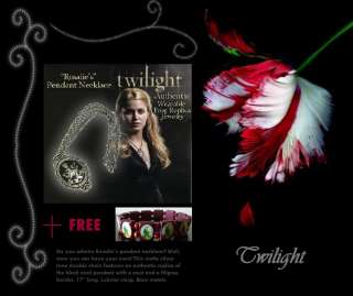Twilight ROSALIE NECKLACE Cullen Crest FREE BELLA gift  