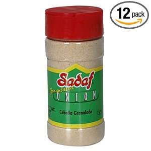 Sadaf Granulated Onion, 3.2 Ounce Jars, (Pack of 12)  