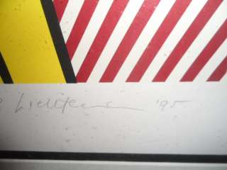 Rare Roy Lichtenstein Musical Note 1995 Signed Authentic 117/120 Fine 