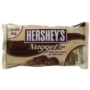 Hersheys Milk Chocolate With Almonds Nuggets 12 oz:  