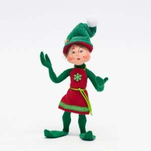  9 Green Corduroy Elf By Annalee