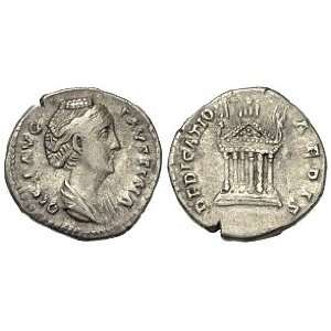   138   Early 141, Wife of Antoninus Pius; Silver Denarius: Toys & Games