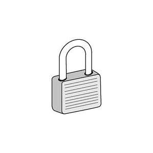   KeyED Padlock with Two (2) Keys for Designer Locker