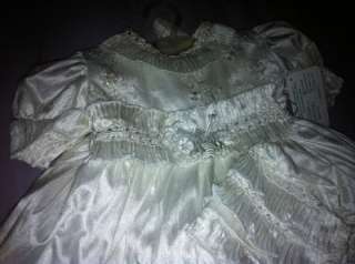 NEW DELUXE baby Girl Baptism Christening dress gown ROPON BOUTIQUE $ 