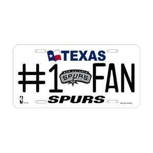  San Antonio Spurs #1 Fan Metal License Plate *SALE*