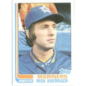  1982 Topps # 72 Rick Auerbach Seattle Mariners Baseball 