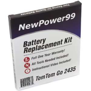  TomTom GO 2435 Battery Replacement Kit with Installation 