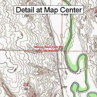   Quadrangle Map   Mouse River Park NW, North Dakota (Folded/Waterproof
