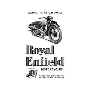 Royal Enfield Motorcycles Leading the Victory Parade 20x30 poster 