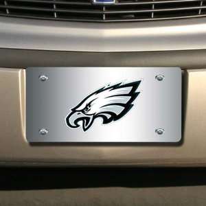  Philadelphia Eagles Silver Mirrored License Plate: Sports 